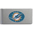 Miami Dolphins Brushed Metal Money Clip